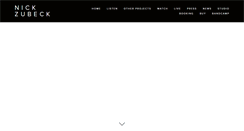 Desktop Screenshot of nickzubeck.com